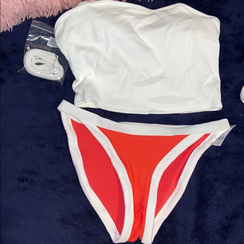 Bikini with halter top bathing suit